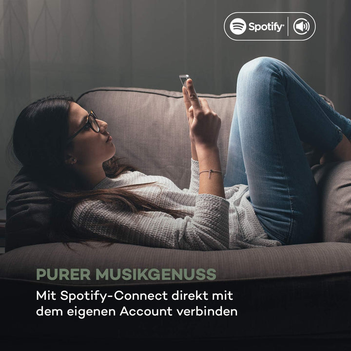 auna Connect 150 SE - Smart Radio 2.1-Internetradio, DAB/DAB+ / PLL-UKW-Radio, Mediaplayer, Spotify
