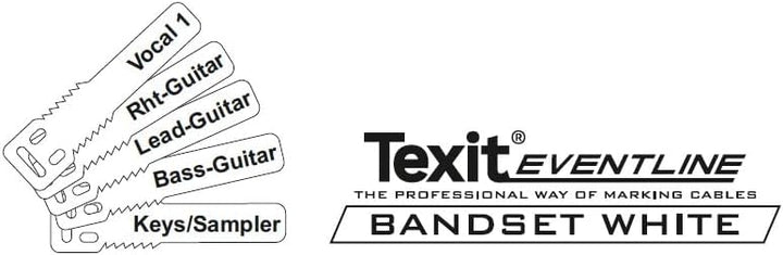 Musikkabel Kennzeichnung – Kabelmarkierung – Band – Set - Beschriftung