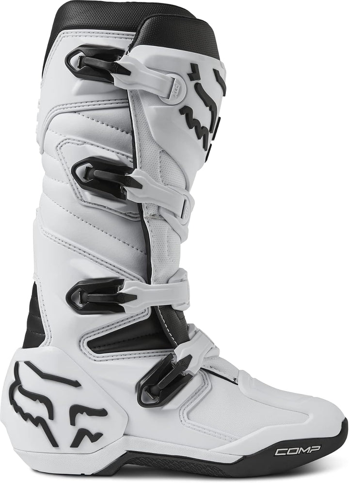 Fox Racing Herren Comp BootStiefel 46 EU Weiss Opulenter Garten, 46 EU Weiss Opulenter Garten