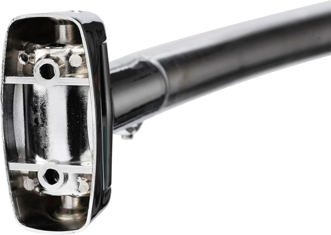 Croydex Teleskopstange aus Edelstahl, ausziehbar, gebogen, 1080-1850 mm Einzelbett, Einzelbett