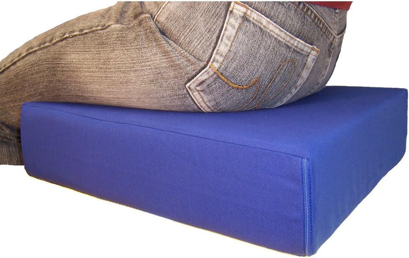 LUplus XL Orthopädische Sitzerhöhung 43x43x Höhe 10 cm Farbe: blau