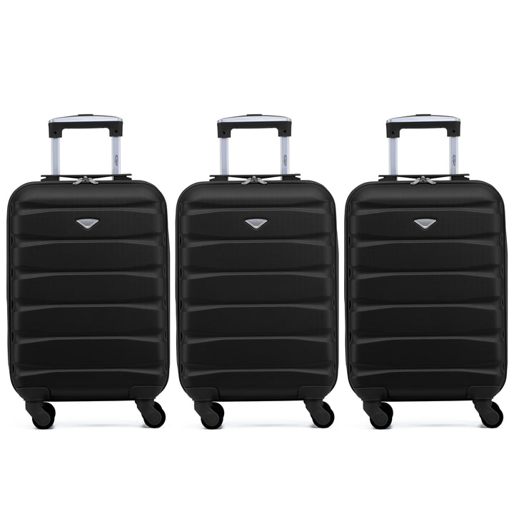 Flight Knight 3er-Pack Leichte 4-Rad-abs-hartschalenkoffer Handgepack, Zugelassen Fur Uber 35 Flugge