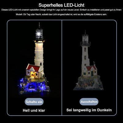 Led Licht Set für Lego 21335 Motorisierter Leuchtturm, Led Beleuchtungs Set für Lego Motorisierter L