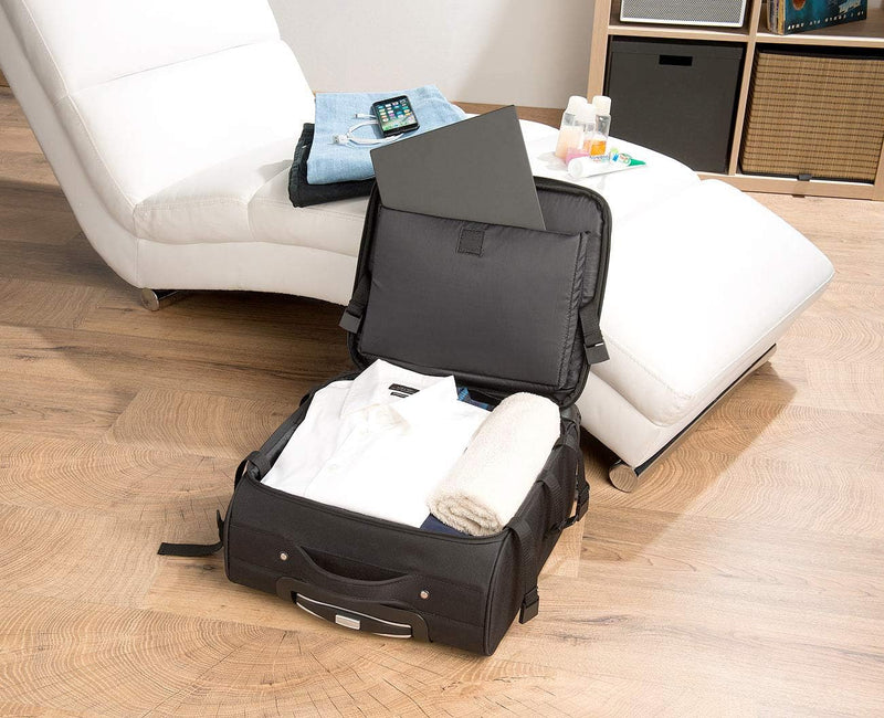 Xcase Pilotenkoffer: Business-Trolley, Notebook-Fach, 4 Leichtlauf-Rollen, 21 Liter, 2,3 kg (Aktenko