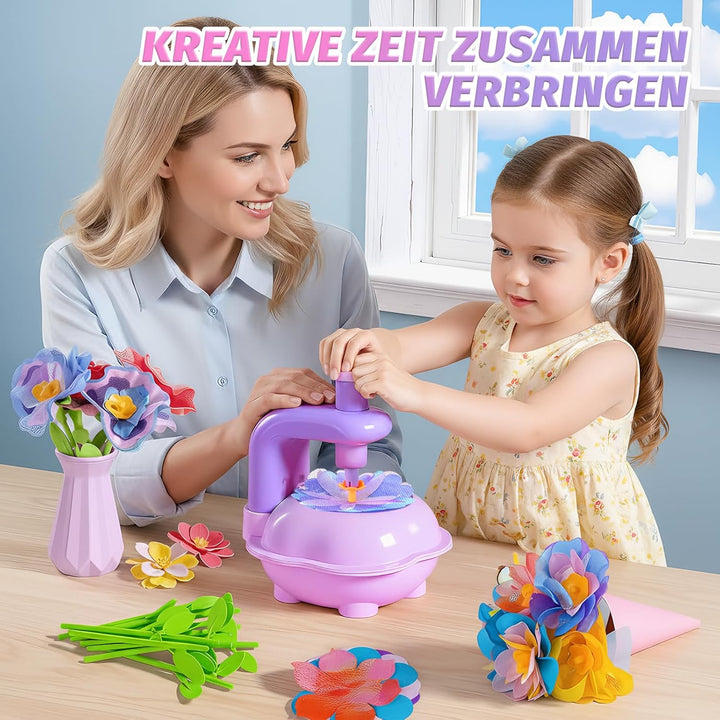 wittsyer DIY Blumen Bastelset Kinder ab 6 Jahre, Basteln Mädchen 5 6 7 8 Jahre, Blumen Basteln Kinde