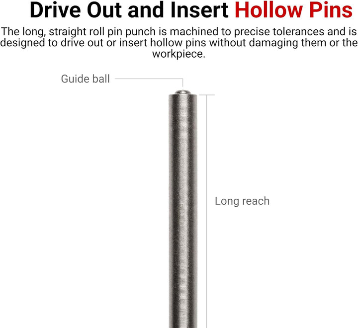 TEKTON Splintentreiber-Set, 8-teilig (1/16-1/4 Zoll) | PNC93001, Splintentreiber-Set