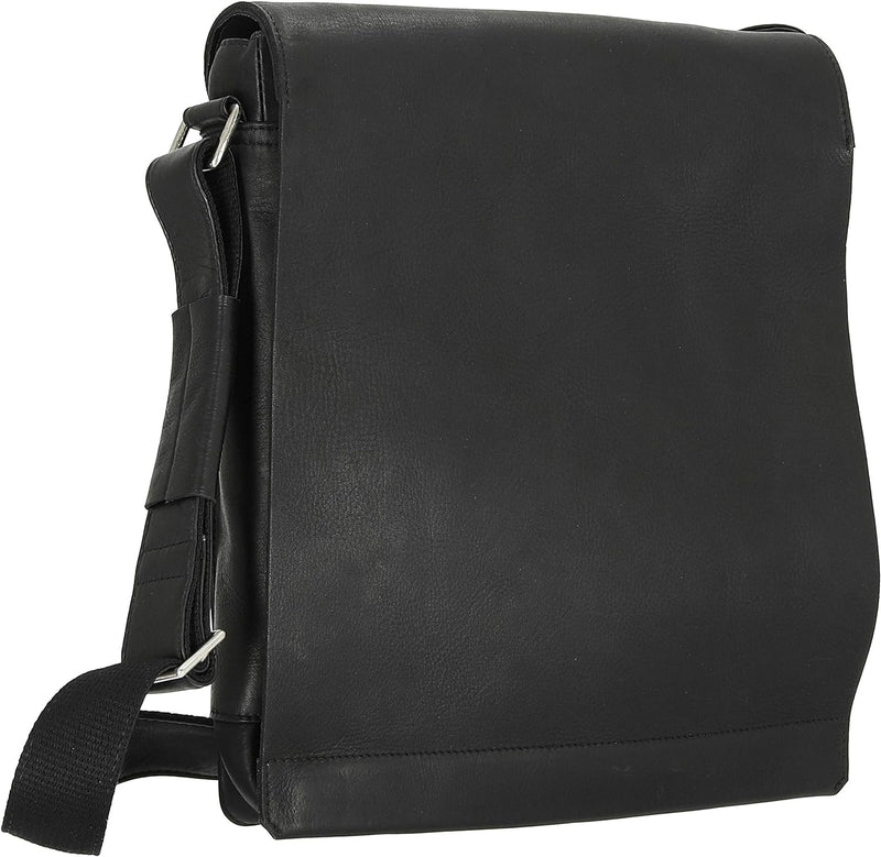 Harolds Campo Umhängetasche aus Leder 32 cm schwarz, Schwarz