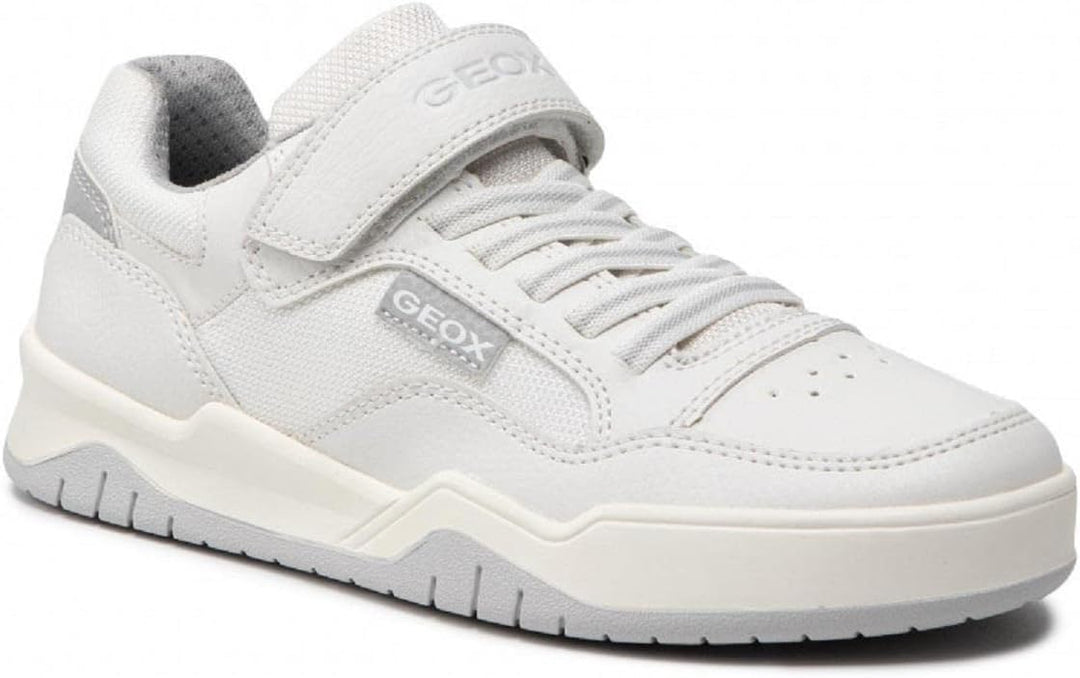 Geox Jungen J Perth Boy B Sneakers 28 EU White Lt Grey, 28 EU White Lt Grey