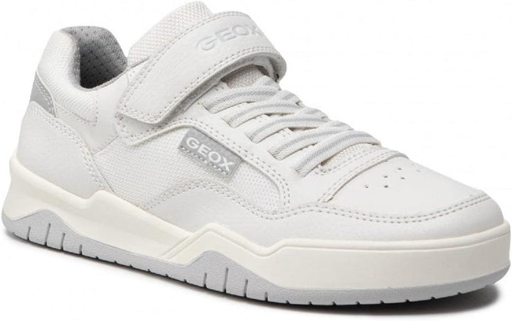 Geox Jungen J Perth Boy B Sneakers 28 EU White Lt Grey, 28 EU White Lt Grey