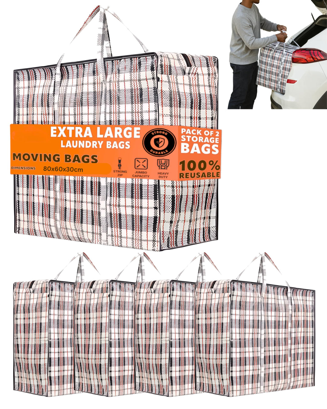 140L XXXL Extra Gross Aufbewahrungstasche Storage Bag, Umzugtasche, Jumbo Karton Travel Organizer, R