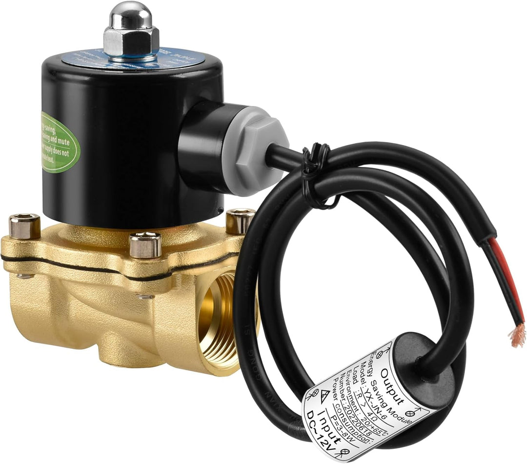 Heschen Messing Elektrisches Magnetventil, 2W-200-20J, PT3/4'', DC24V, Direct Action Wasser Air, Nor