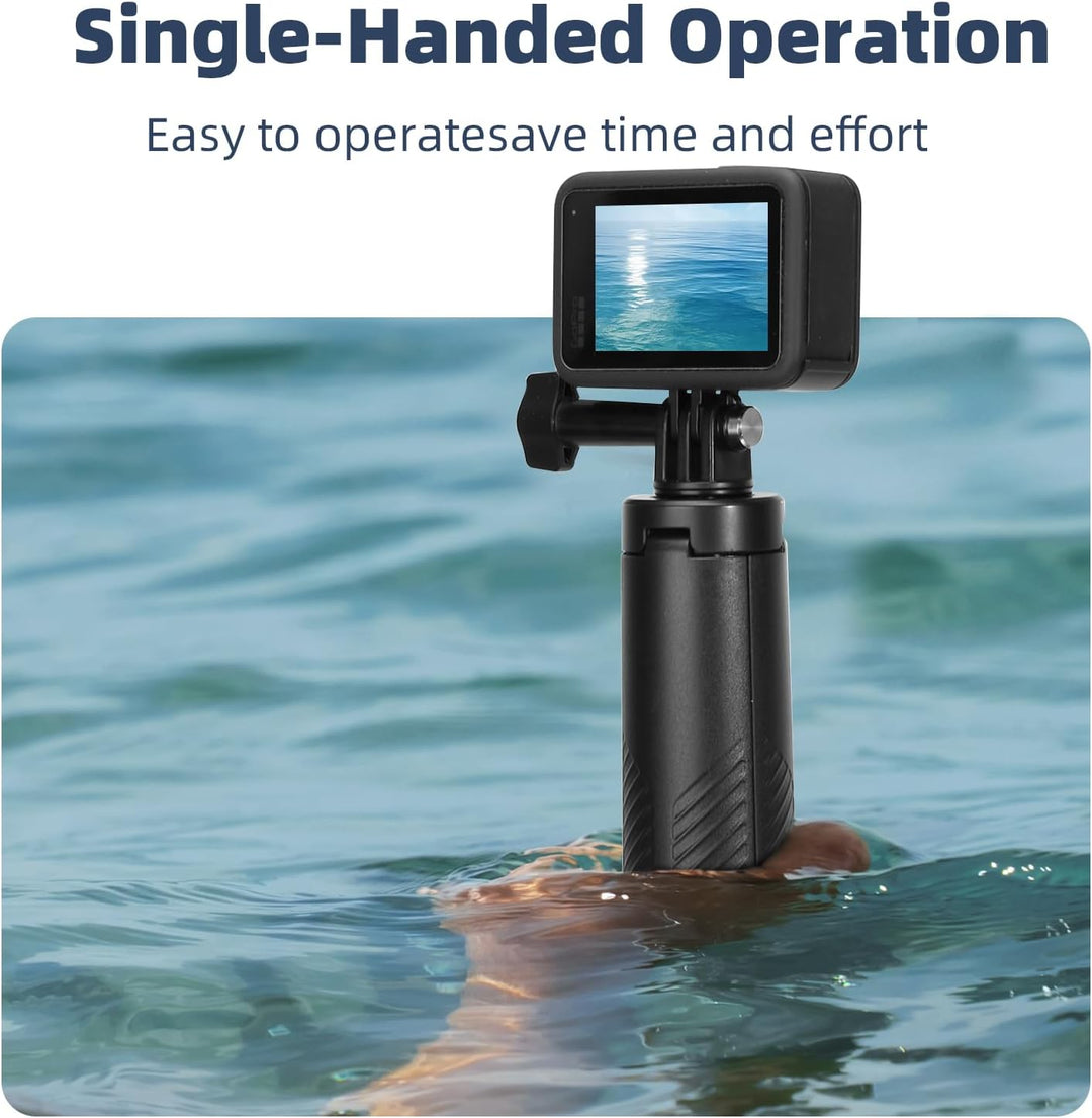 Schwebender Handgriff Selfie Stick Stativ Wasserdicht Ausziehbares Selfie Einbeinstativ für Go Pro H