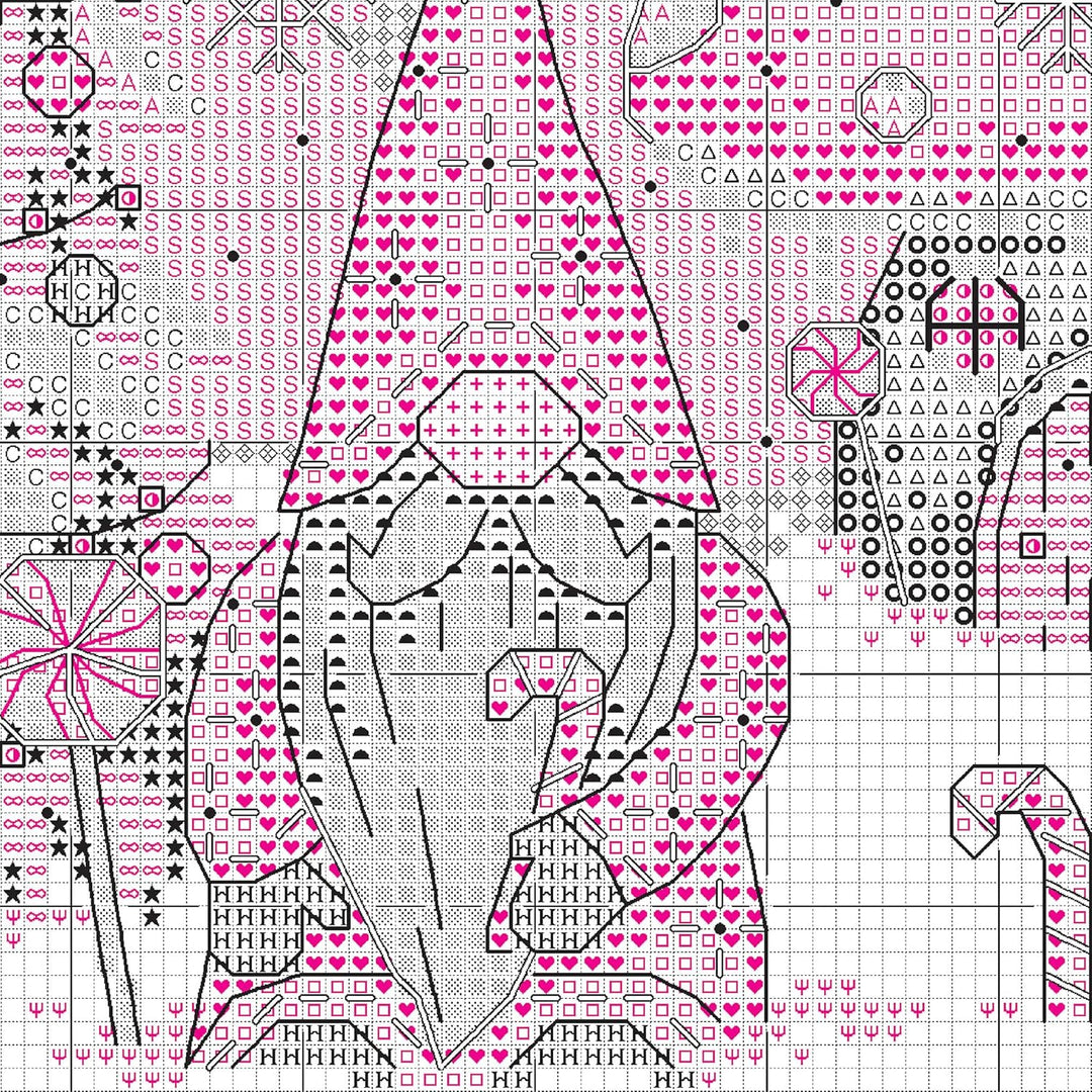 Dimensions – Kreuzstich-Set mit Zahlenangaben – Gnome for the Holidays – 70-09002 – Handarbeit für E