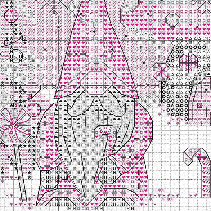 Dimensions – Kreuzstich-Set mit Zahlenangaben – Gnome for the Holidays – 70-09002 – Handarbeit für E