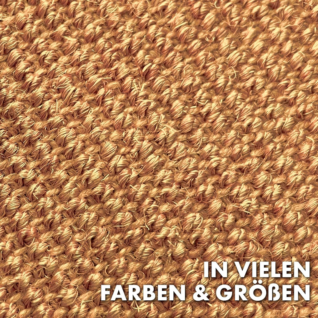 Floordirekt Katzen Kratzmatte rund 120cm Ø aus Natur Sisal Kratzteppich Kratzmöglichkeiten für Katze