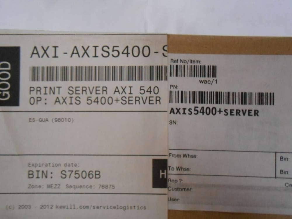 Axis 5400+ Printserver (1 x RJ45, 2MB RAM)