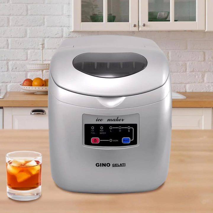 Syntrox Eiswürfelmaschine Grilexa (LED + 15kg / 24h Eiswürfel), Einfache Bedienung, Schnelle Eiswürf