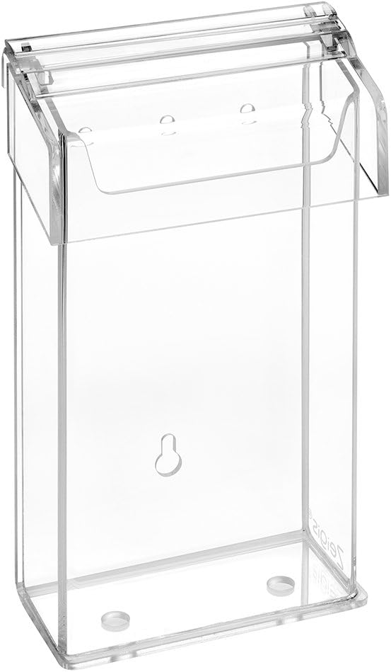 Zeigis DIN Lang Prospektbox / Prospekthalter / Flyerhalter im Hochformat, wetterfest, für Aussen, mi