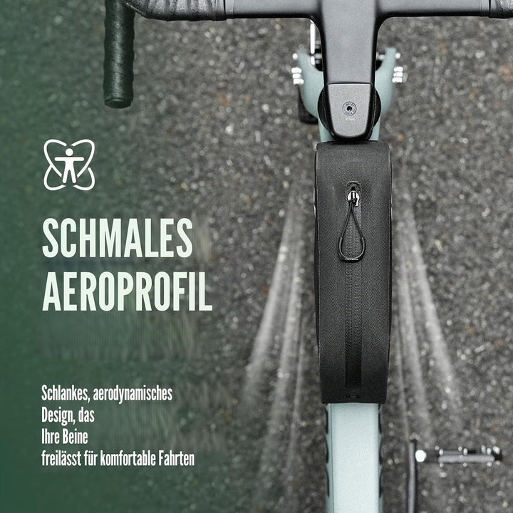 ROCKBROS Fahrrad Rahmentasche 100% Wasserdicht 1L, Oberrohrtasche Schlankes Design mit Formstabiler
