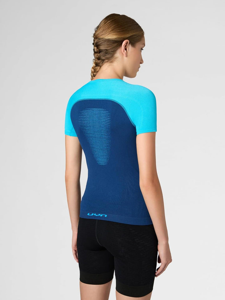 UYN Damen Running Tempo Run Ow Short_sl T-Shirt XS Hellblau, XS Hellblau