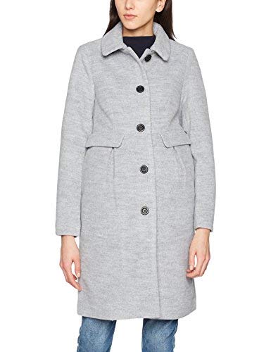Nümph Damen Wolfberry Coat Mantel, Grau (Grey Melange), 42