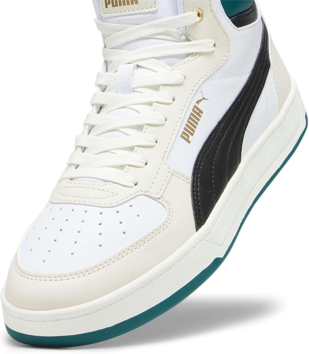 PUMA Unisex Caven 2 Sneaker 42 EU Puma White Puma Black Alpine Snow Warm White Gold, 42 EU Puma Whit