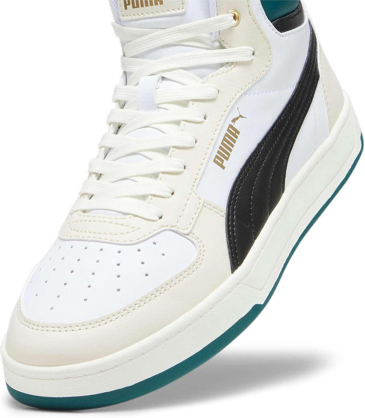 PUMA Unisex Caven 2 Sneaker 42 EU Puma White Puma Black Alpine Snow Warm White Gold, 42 EU Puma Whit