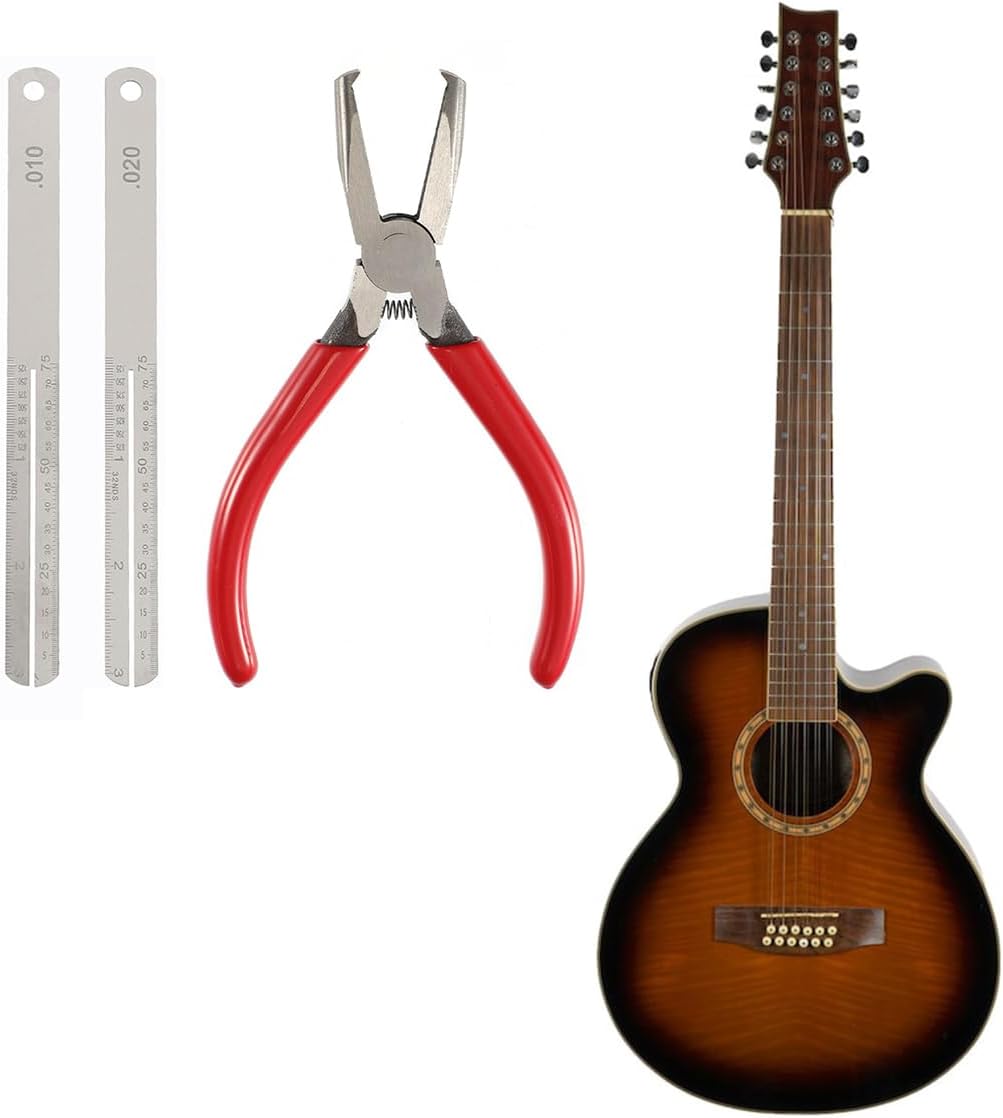 Alnicov Gitarrenbundabzieher, Flachzange zum Austauschen von Bünden, Werkzeug zur Wartung von Gitarr