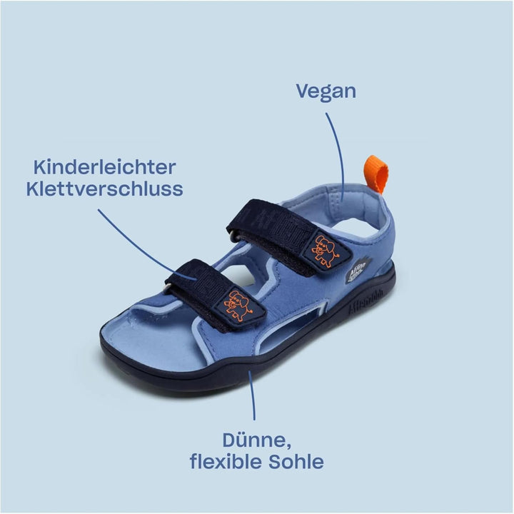 Affenzahn Sandale Vegan Airy mit Klettverschluss rutschfest Flexibel Luftig Leicht für den Sommer, G