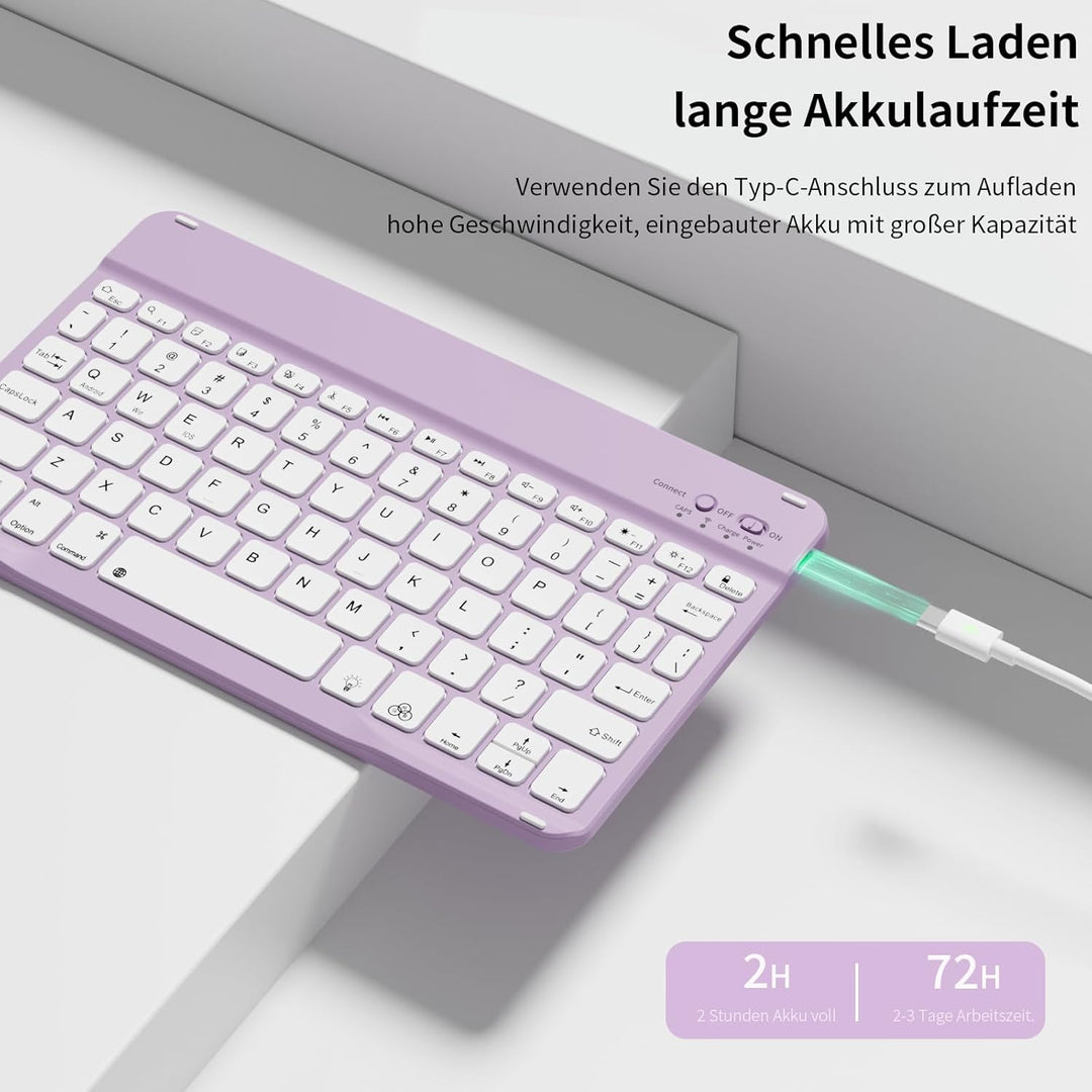 Tastatur Hülle für iPad Air 11 Zoll 2026/2025/2024, iPad Air 10.9 Zoll 2022/2020 5./4. Gen, Magnetis