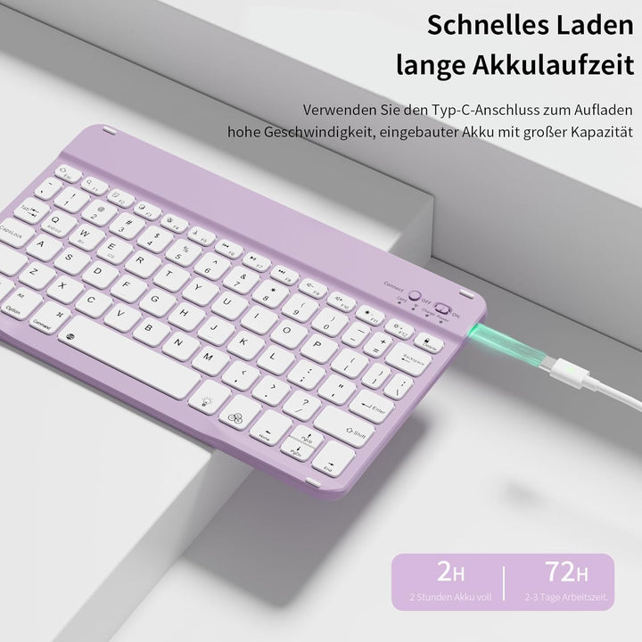 Tastatur Hülle für iPad Air 11 Zoll 2026/2025/2024, iPad Air 10.9 Zoll 2022/2020 5./4. Gen, Magnetis