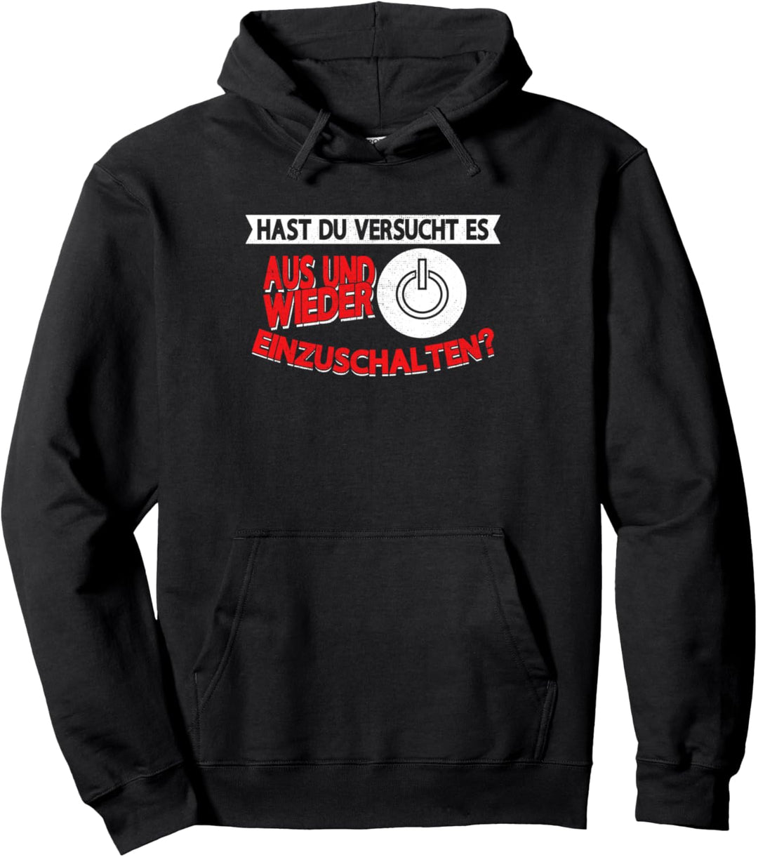 Hast du versucht es aus und wieder einzuschalten? Binär USB Pullover Hoodie
