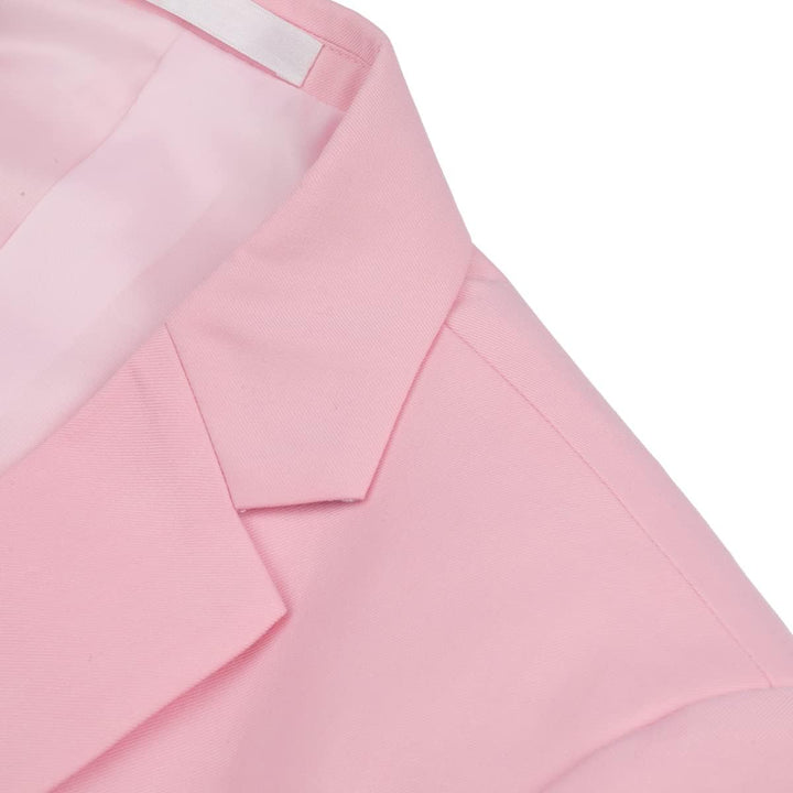 YOUTHUP Herren Sakko Slim Fit Anzugjacke für Business Hochzeit Eleganter 1 Knöpfen Blazer S Rosa, S