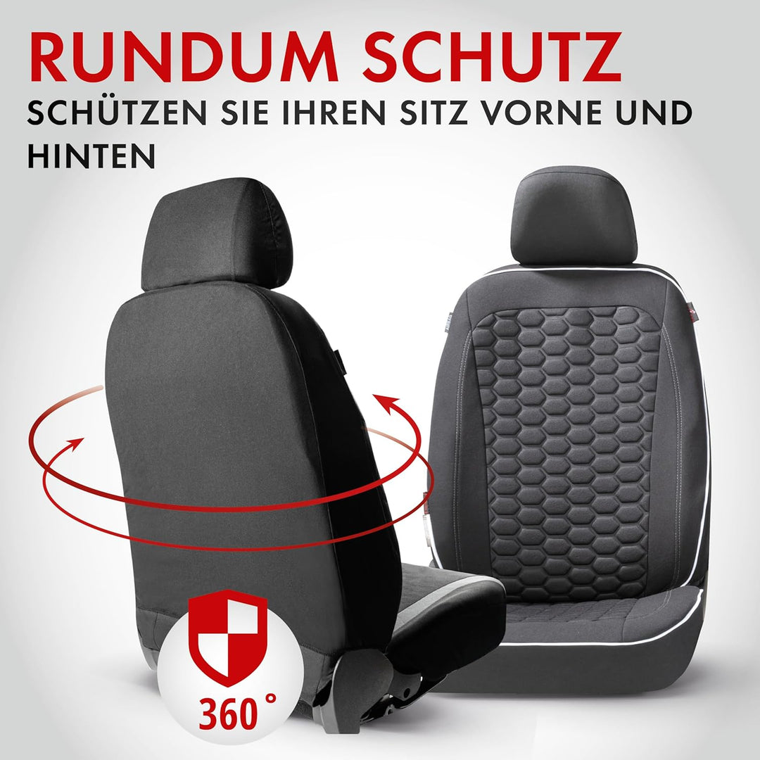 Walser Premium Autositzbezüge Kendal mit Reissverschluss Qualitätssieger Sehr Gut* Sitzbezüge Auto,