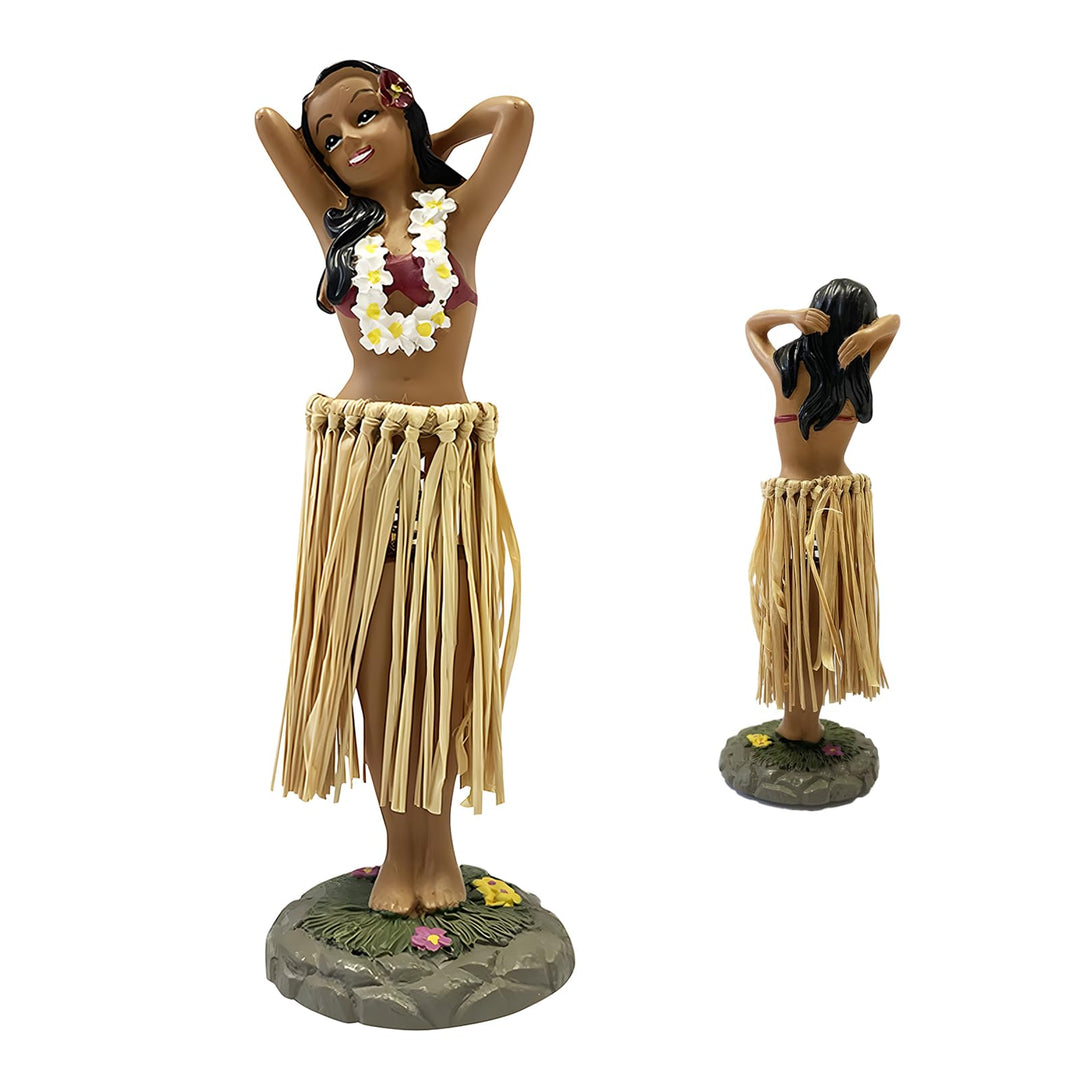 pilyero Hawaiianische Tanzfigur Armaturenbrett-Ornamente, Wackelfigur Auto, Hawaii Hula Girl Posing,