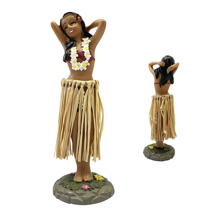 pilyero Hawaiianische Tanzfigur Armaturenbrett-Ornamente, Wackelfigur Auto, Hawaii Hula Girl Posing,