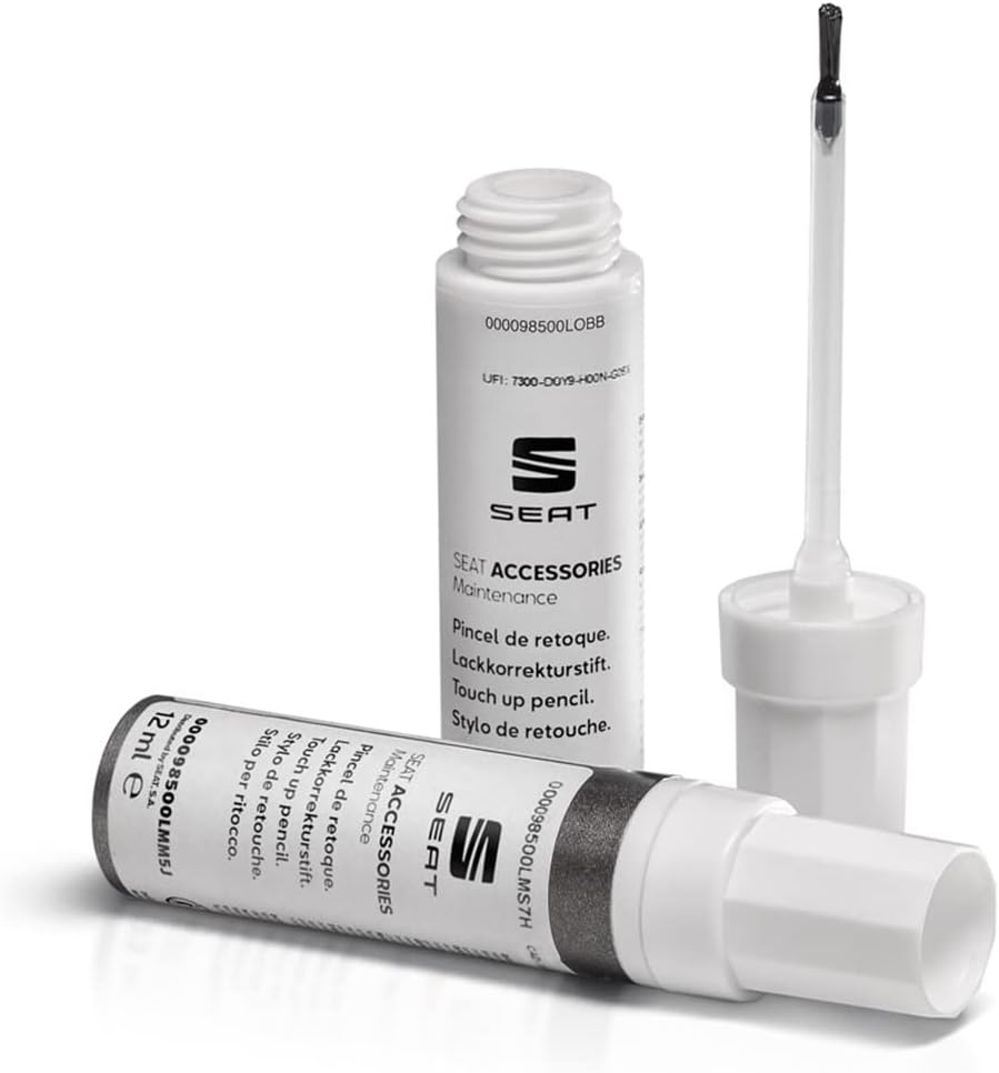 Seat 000098500LM0K1 Lackstift Oryxweiss Perlmutteffekt Oryx Weiss Metallic L0K1, Basislack + Klarlac