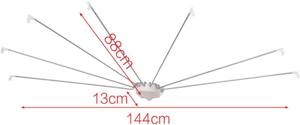Hershii Duschvorhang Spinne 7 Arme für Badewanne mit Vorhang Faltbare Regenschirm Duschstange Badewa