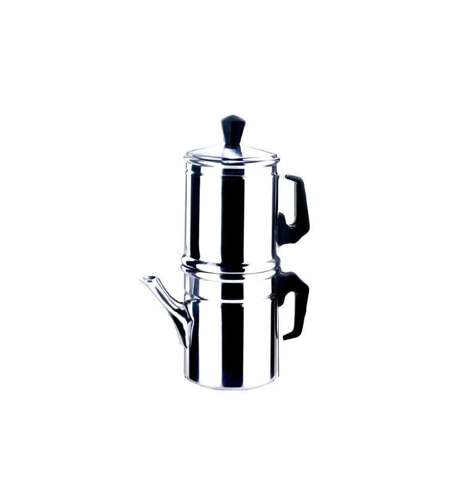 Ilsa Napoletana-Kaffeekanne, Aluminium, Silber