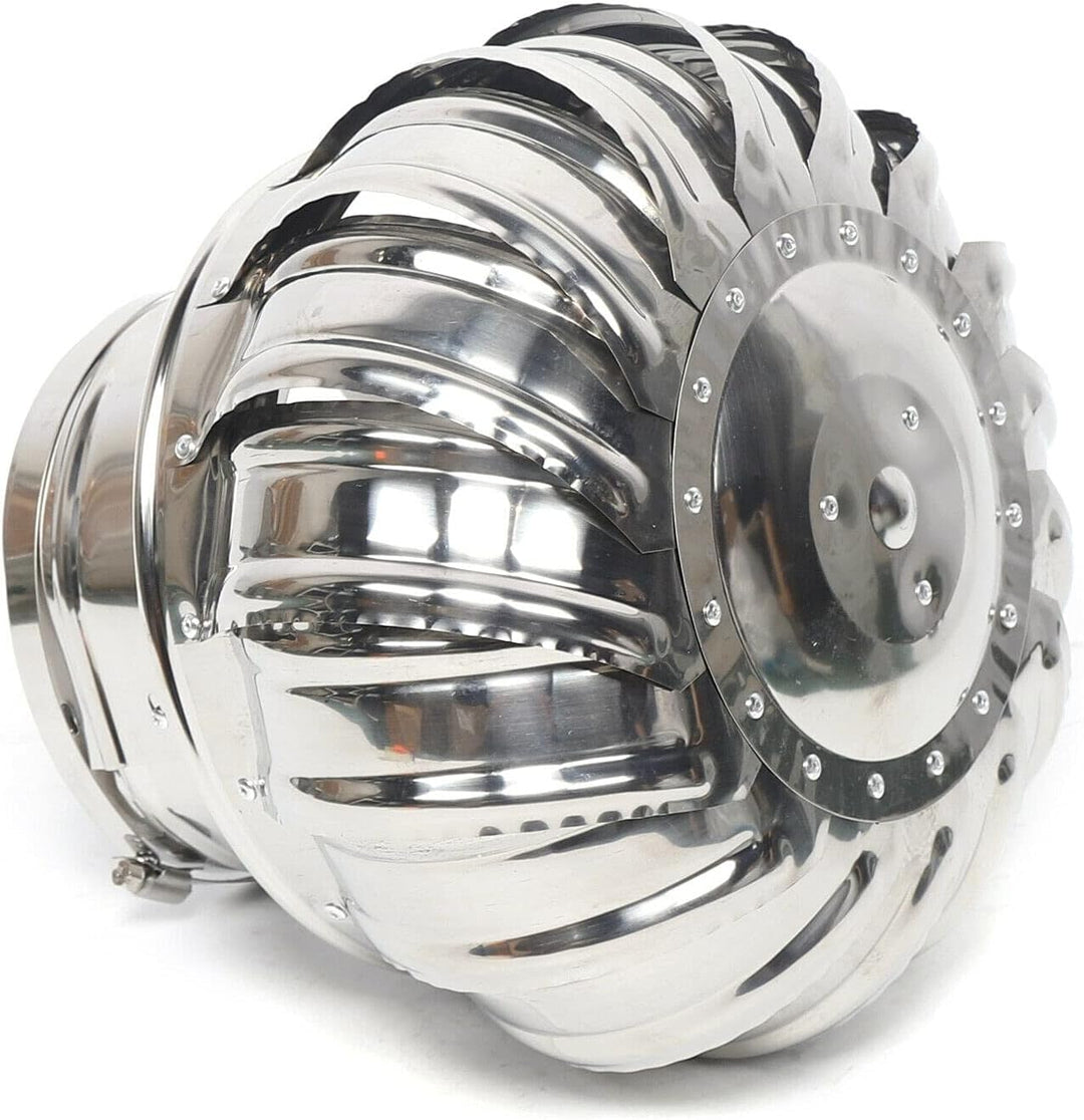 Schornsteinaufsatz Lüftungsaufsatz Edelstahl Drehbarer Kugelaufsatz 160 mm Turbo Kaminaufsatz für In