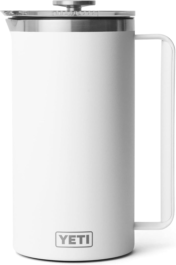 YETI Rambler Stempelkanne Mit DuraSip Keramikbeschichtung, White, 64 oz (1.9 L), White