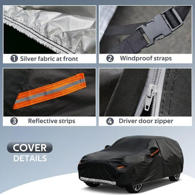 GUNHYI Autoabdeckung Wasserdicht und atmungsaktiv, Abdeckplane Geeignet für BMW X5, Audi Q7/Q8, Caye