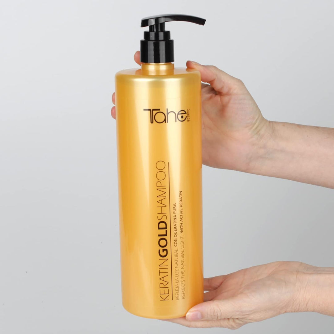 Tahe Botanic Gold Keratin Shampoo, 1000 ml