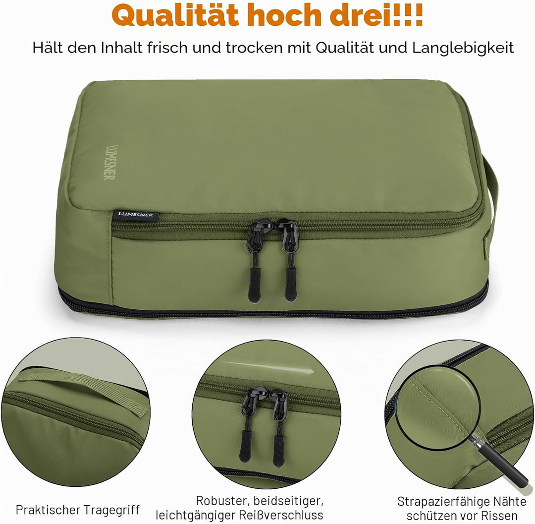 Koffer Organizer Set 8-teilig, Packtaschen für Koffer, Packing Cubes Set für Reise,Packtaschen mit K