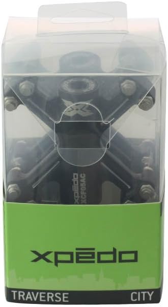 Xpedo Traverse 5 // Plattform-Pedal Schwarz, Schwarz
