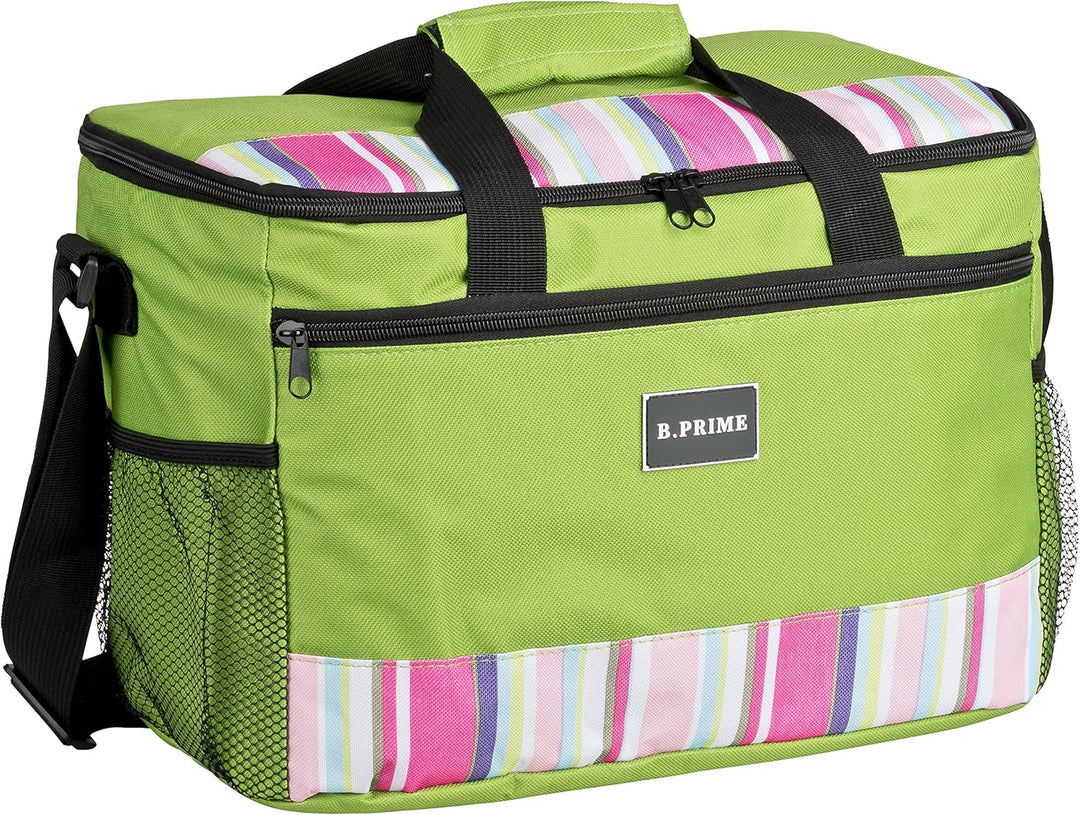 B.PRIME 20L Kühltasche Classic I 36x26x22cm I Isoliertasche I Lunch-Tasche I Kühlbox I Picknick-Tasc