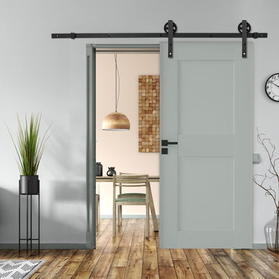 Jopassy 183cm (6FT) Schiebetürbeschlag, Schiebetürsystem Set, Schiebetüren Tragfähigkeit 150kg, Schi