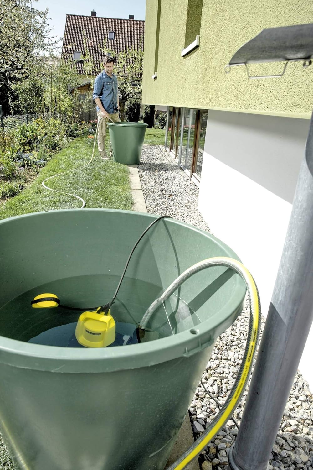 Kärcher Schmutzwasser-Tauchpumpe SP 1 Dirt ( inklusive Schwimmerschalter, 5500 l/h Wasser), (L x B x