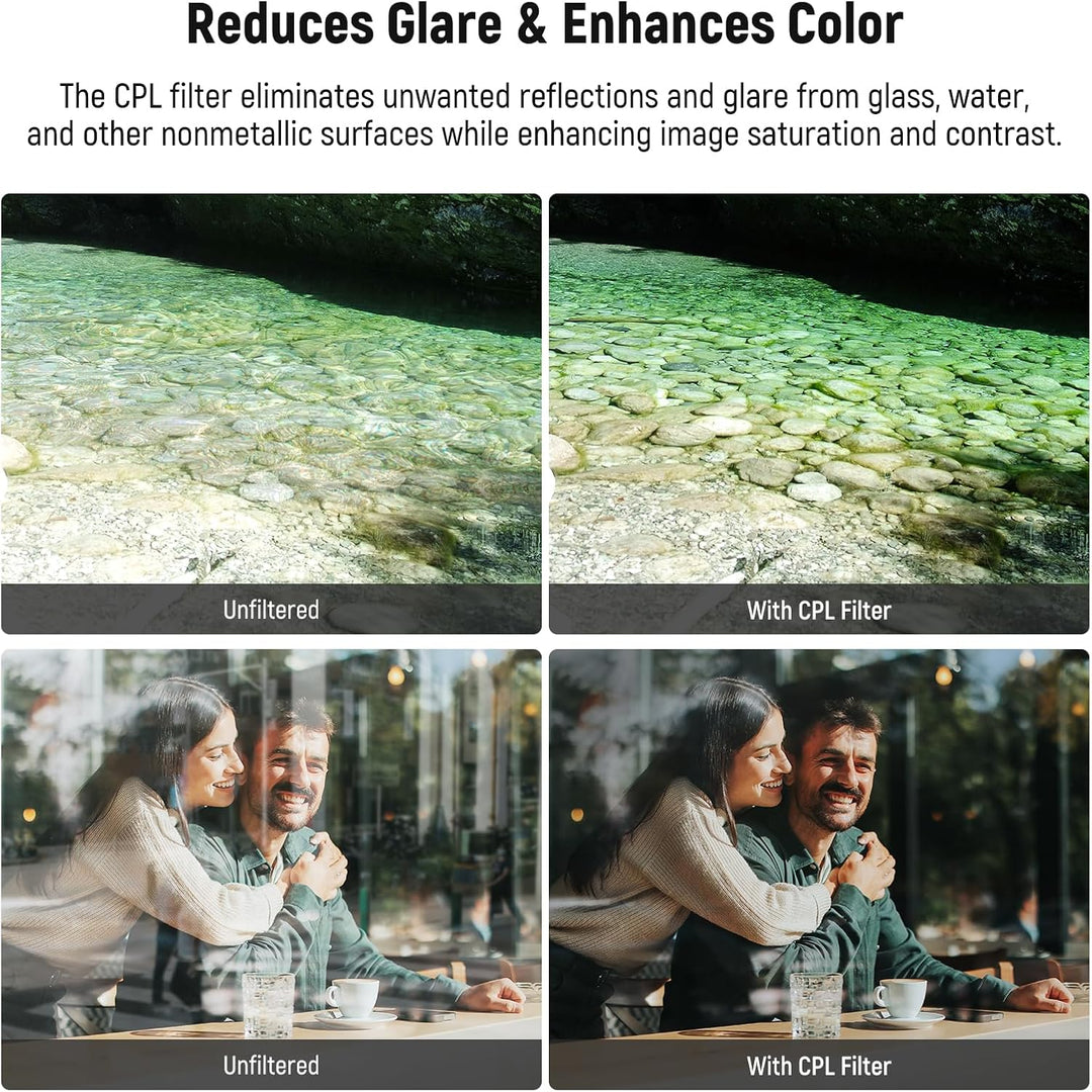 NEEWER 67mm magnetisches CPL Filter Set, zirkularer Polarisationsfilter HD, mit magnetischem Polfilt