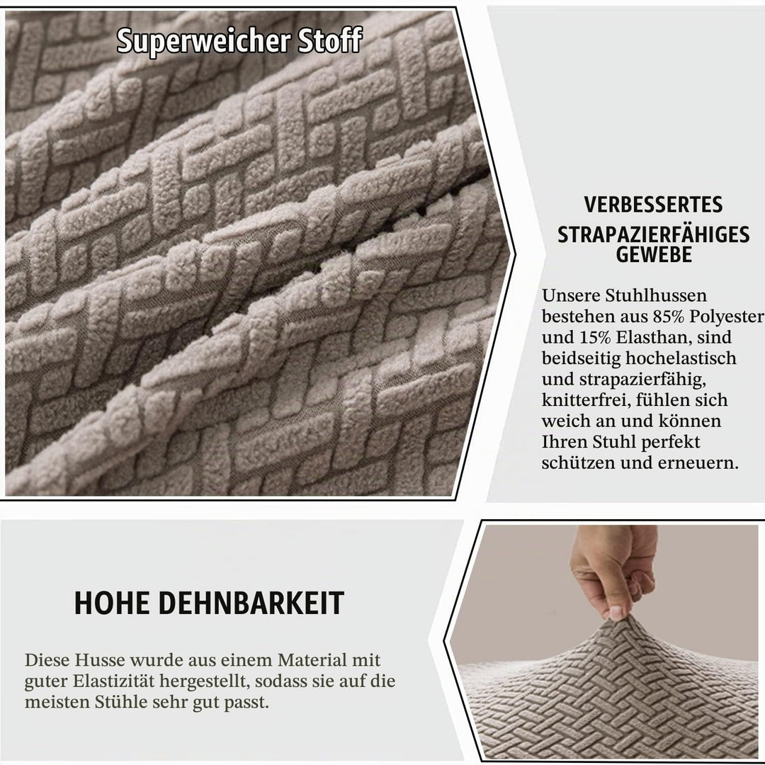 KELUINA Moderne Stuhlhussen 1er/2er/4er/6er Set, Stretch Stulhhussen Schwingstuhl Elastisch Abnehmba